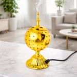 Encensoir électrique doré – Brûleur d’encens moderne et élégant