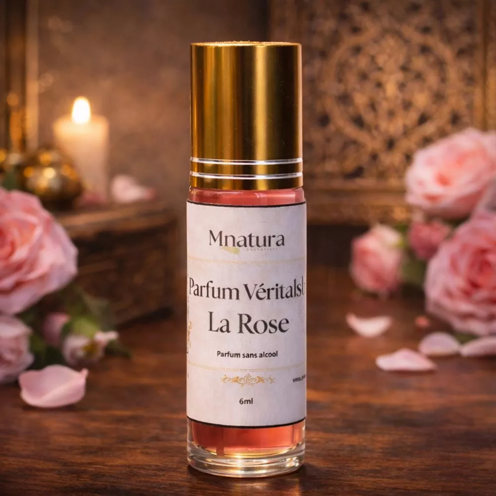 Parfum rose oriental sans alcool aux notes florales douces
