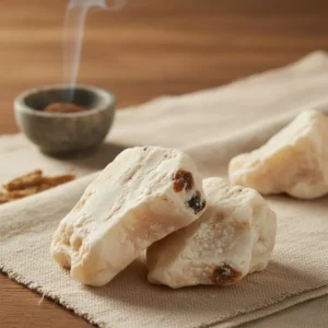 Benjoin blanc sacré utilisé pour purification et rituels ésotériques