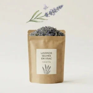 Lavande séchée utilisée comme encens naturel pour purification
