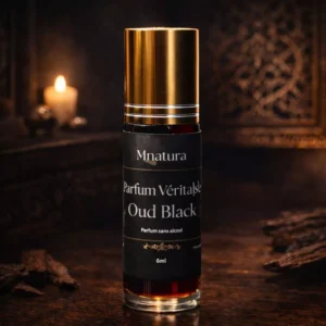 Parfum Oud Black oriental sans alcool aux notes boisées nobles